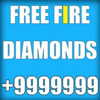 Free Fire Diamond gold +99999 game tips Affiche