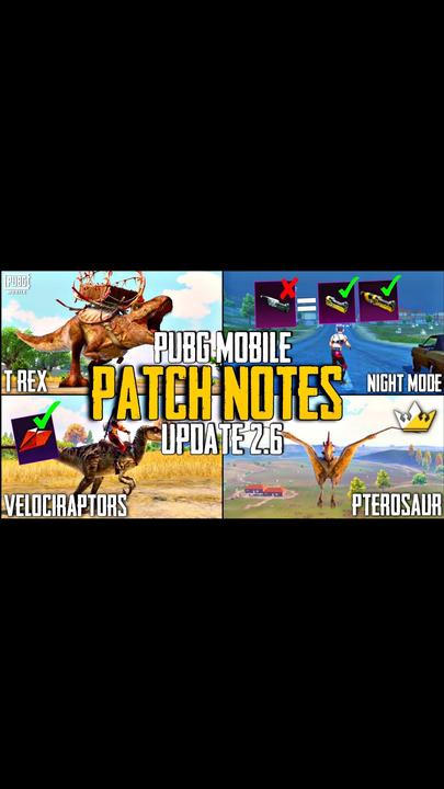 PUBG MOBILE 2.6 Perbarui Catatan Patch