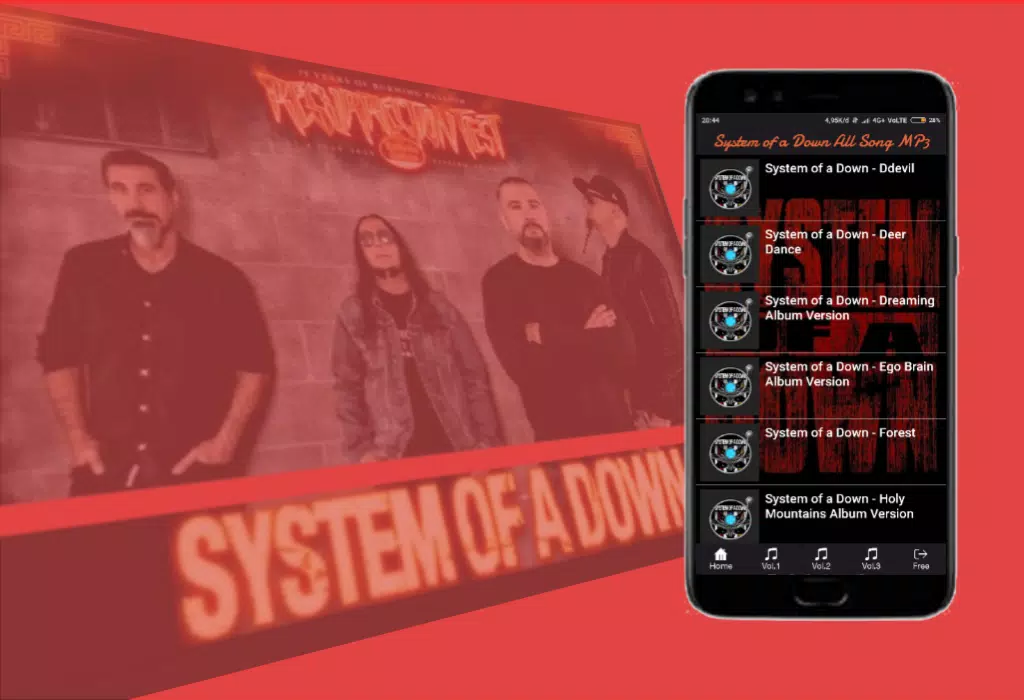 System of a Down All Song Mp3 APK for Android Download