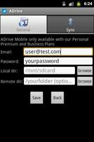 ADrive Mobile captura de pantalla 3