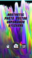 Aesthetic Photo Editor: Vaporwave Stickers Affiche