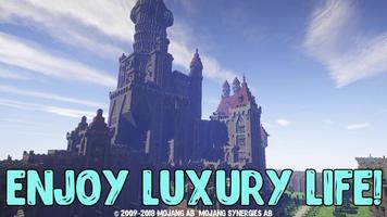 Castle and mansion maps for MCPE Affiche