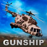 Gunship helikopter luchtaanval-icoon