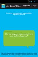 sat essay prompts - FREE تصوير الشاشة 2