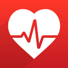 심장 모니터: 혈압 및 심박수 측정 아이콘