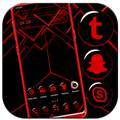 Red Black Amoled Launcher