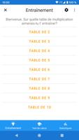 Tables de Multiplication Affiche