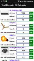 Electricity Cost, Units and Bi screenshot 1