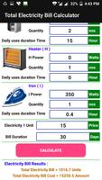 Electricity Cost, Units and Bi capture d'écran 2