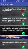 2 Schermata True Love Quotes