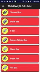 Descargar APK de Metal Weight Calculator (Steel