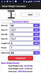 Descargar APK de Metal Weight Calculator (Steel