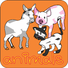 paint and coloring animals icon