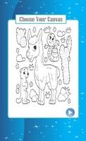 Animal Coloring Book Affiche