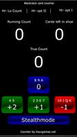 Blackjack card counter capture d'écran 1