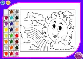 Coloriage de bande dessinée Affiche
