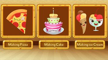 Cooking Pizza & Cake & Ice Cre Plakat