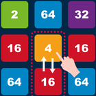 takas ve birleştirme sayıları 2048: sayı oyunu simgesi