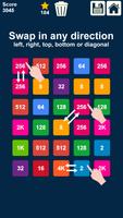 trocar e mesclar números 2048: jogo de números Cartaz