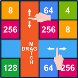 2048 Rows and Columns: Drag n Merge - Match 3 Game ไอคอน