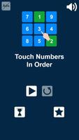 toucher les nombres dans l'ordre: puzzle nombres Affiche