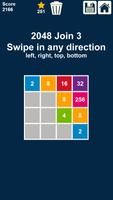 2048 Join 3: Swipe n Join Numbers capture d'écran 1