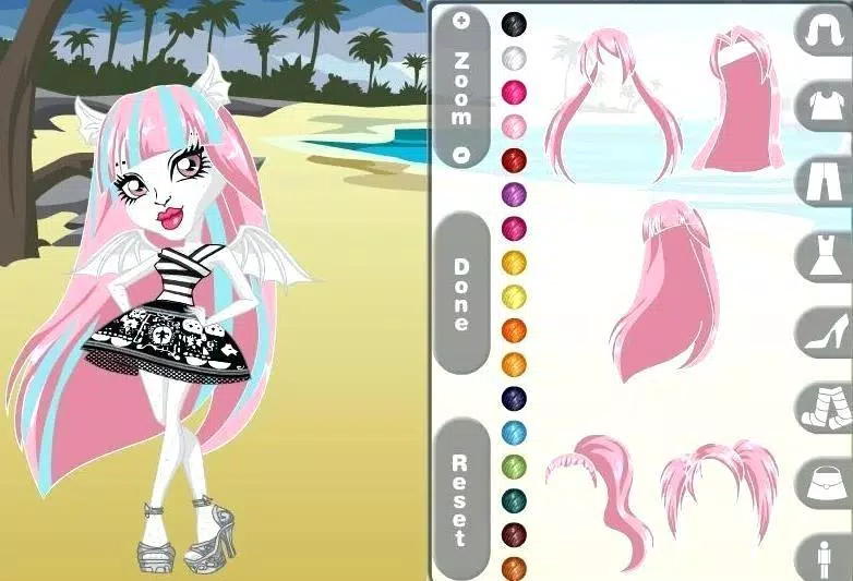 Jogos das Monster High de Vestir - Nefera - Brinquedos de Papel