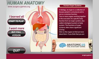 Anatomie du corps humain Affiche