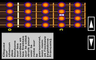 Les Notes de la Guitare Basse Affiche