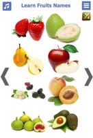 Learn Fruits name in English plakat