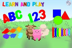 Kids ABC 123 Shapes Games Fun Affiche
