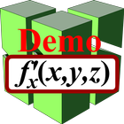 Partial derivatives. Math icône