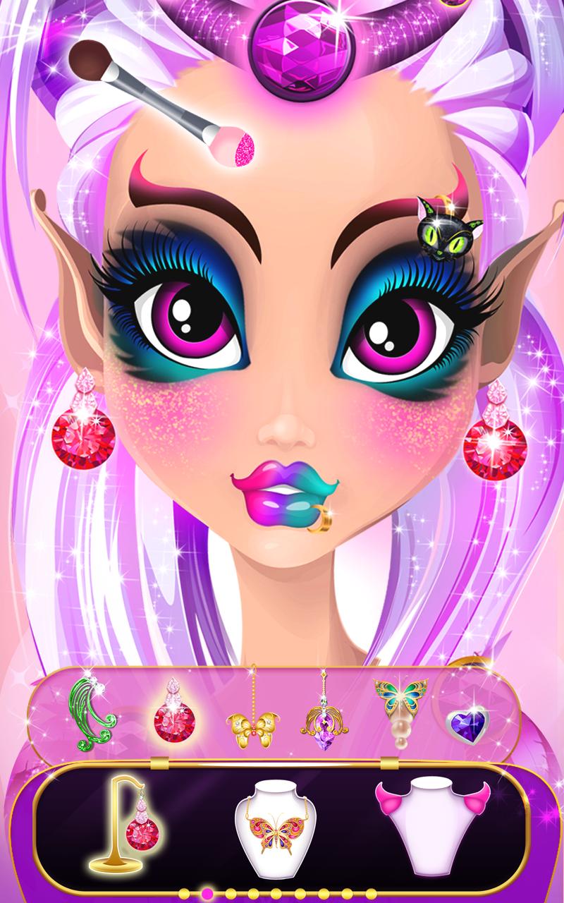 Игры принцессы монстры. Monster Makeup игра. Макияж андроид. Monster Princess игра.