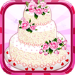 Rose wedding cake