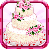 Rose Wedding Cake Game আইকন
