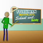 Stickman mentalist. Baldy. School evil. icône