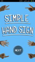 SIMPLE HAND-SIGN APPLICATION पोस्टर