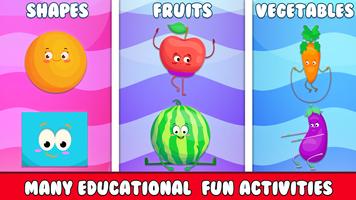 Toddler Baby Games +2 year old الملصق