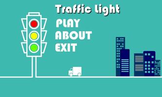 Traffic Light 3D الملصق