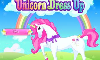 Unicorn Dress up Affiche