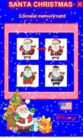 Memory card game with Santa постер