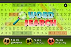 Word Search People (Popular) capture d'écran 1