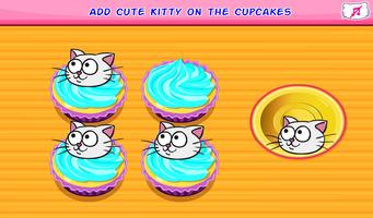 Kitty Cupcakes Cooking Games imagem de tela 2