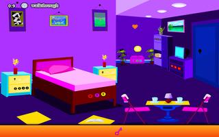 Violet Living Room Escape ポスター