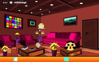 Brown Living Room - Escape Games الملصق