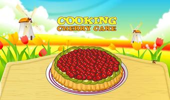Cooking Cherry Cake Affiche