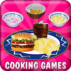 Cooking Chicken Sandwich ไอคอน