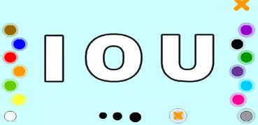 PAINT AND COLORING THE VOWELS