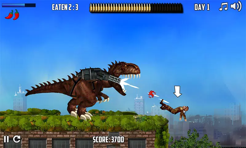 jogo do Tiranossauro Rex destruindo a cidade, NY Rex, Jogo de