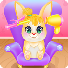 Cute Bunny Caring and Dressup ícone